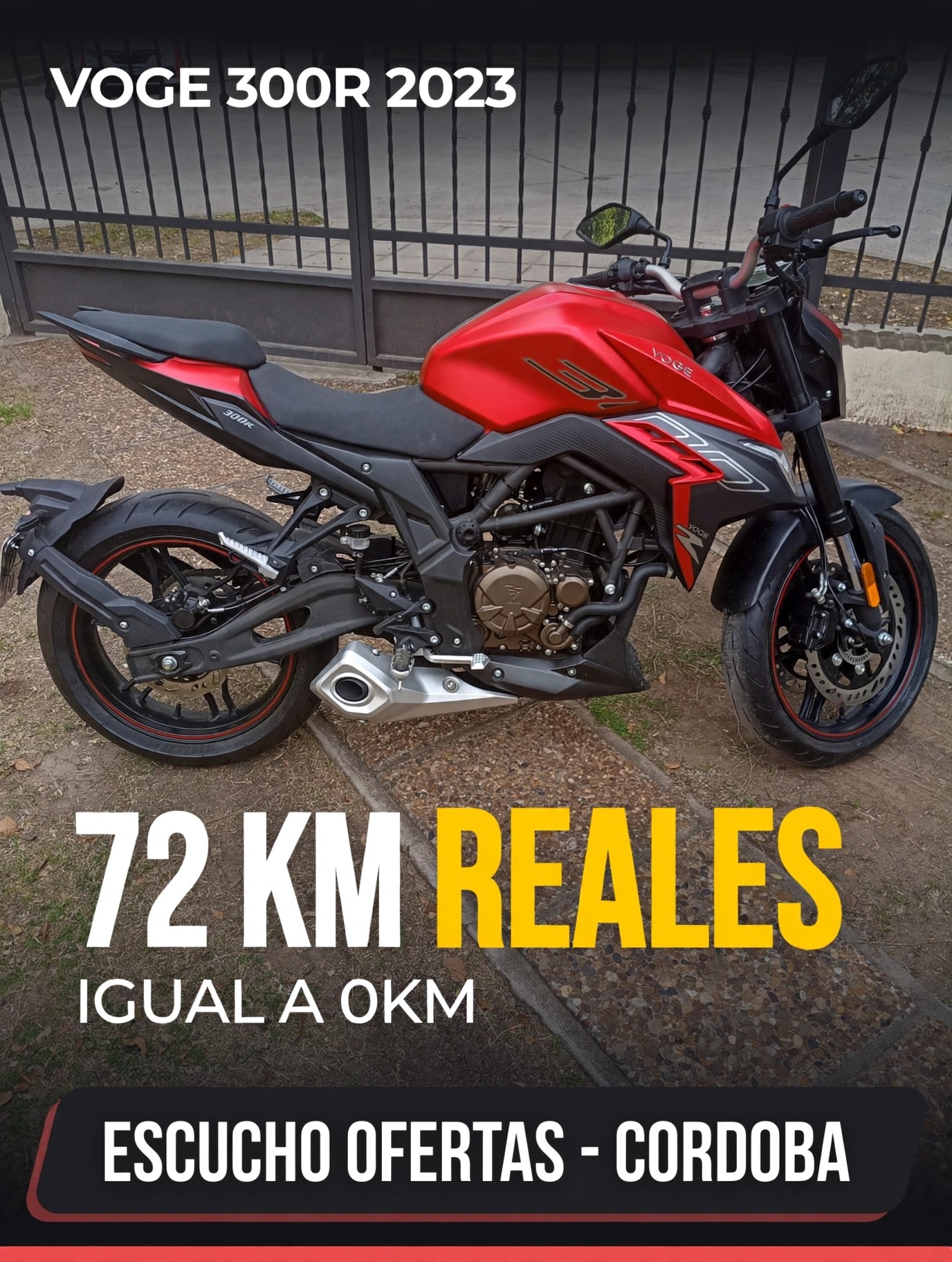 Voge 300R 2023 en venta en Córdoba