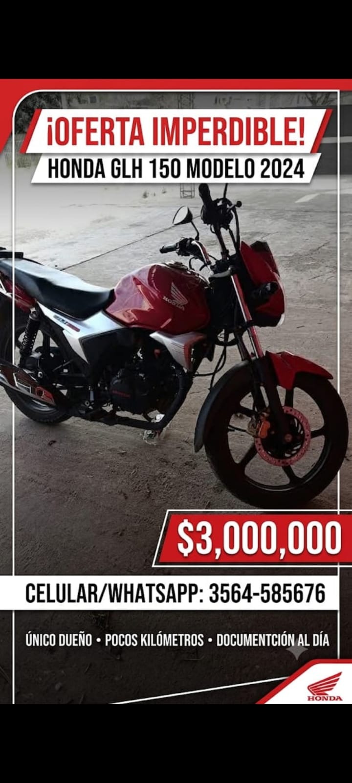 Honda Glh Glh150 2024 en venta en CABA