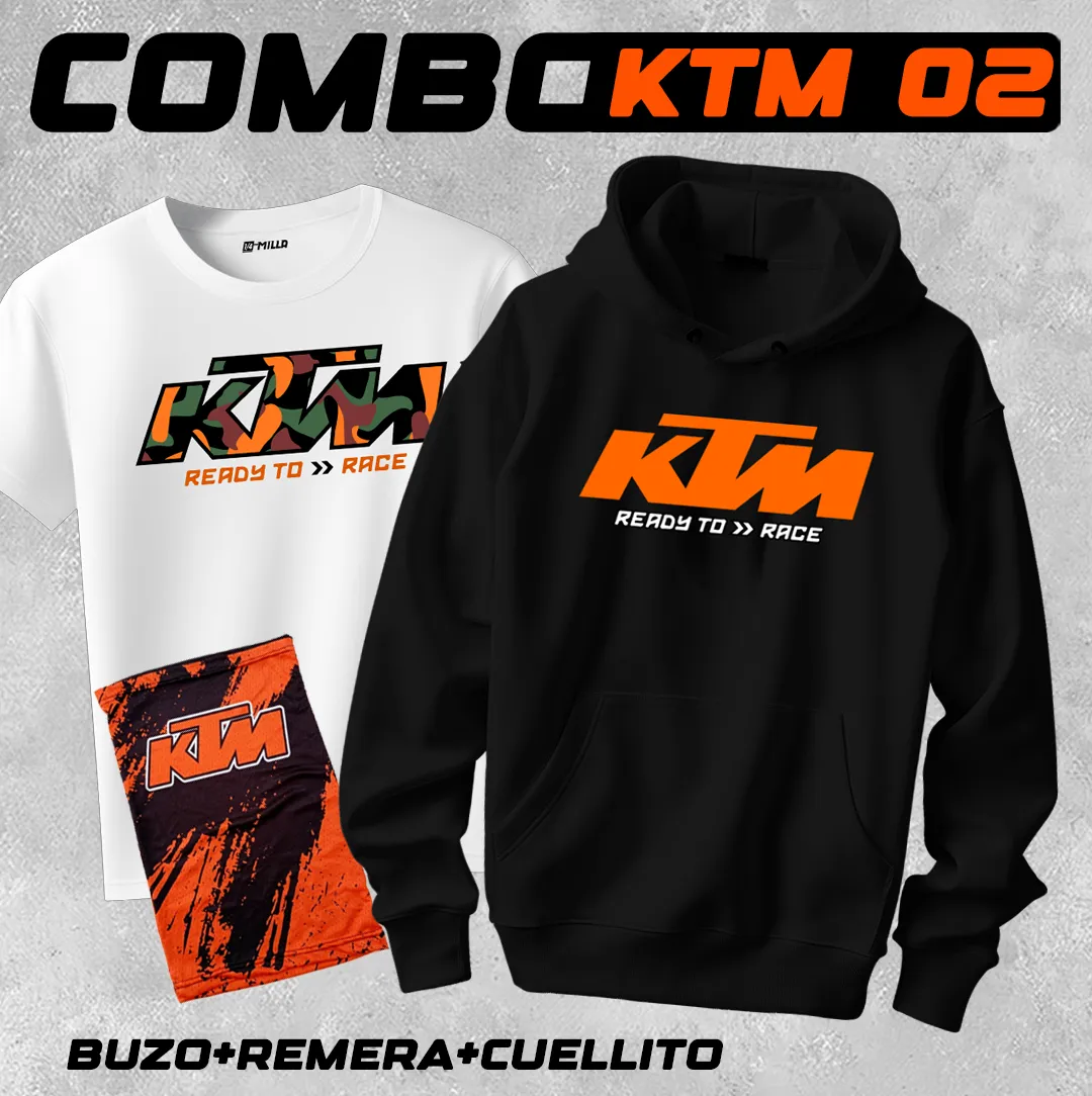 COMBO KTM 02 ( BUZO, REMERA + CUELLITO ) en Villa Carlos Paz, Córdoba
