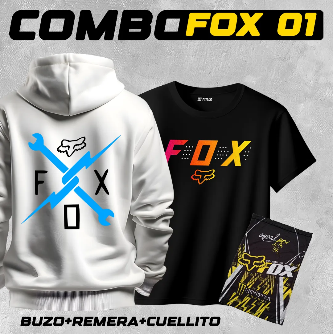 COMBO FOX 01 ( BUZO, REMERA + CUELLITO ) en Villa Carlos Paz, Córdoba