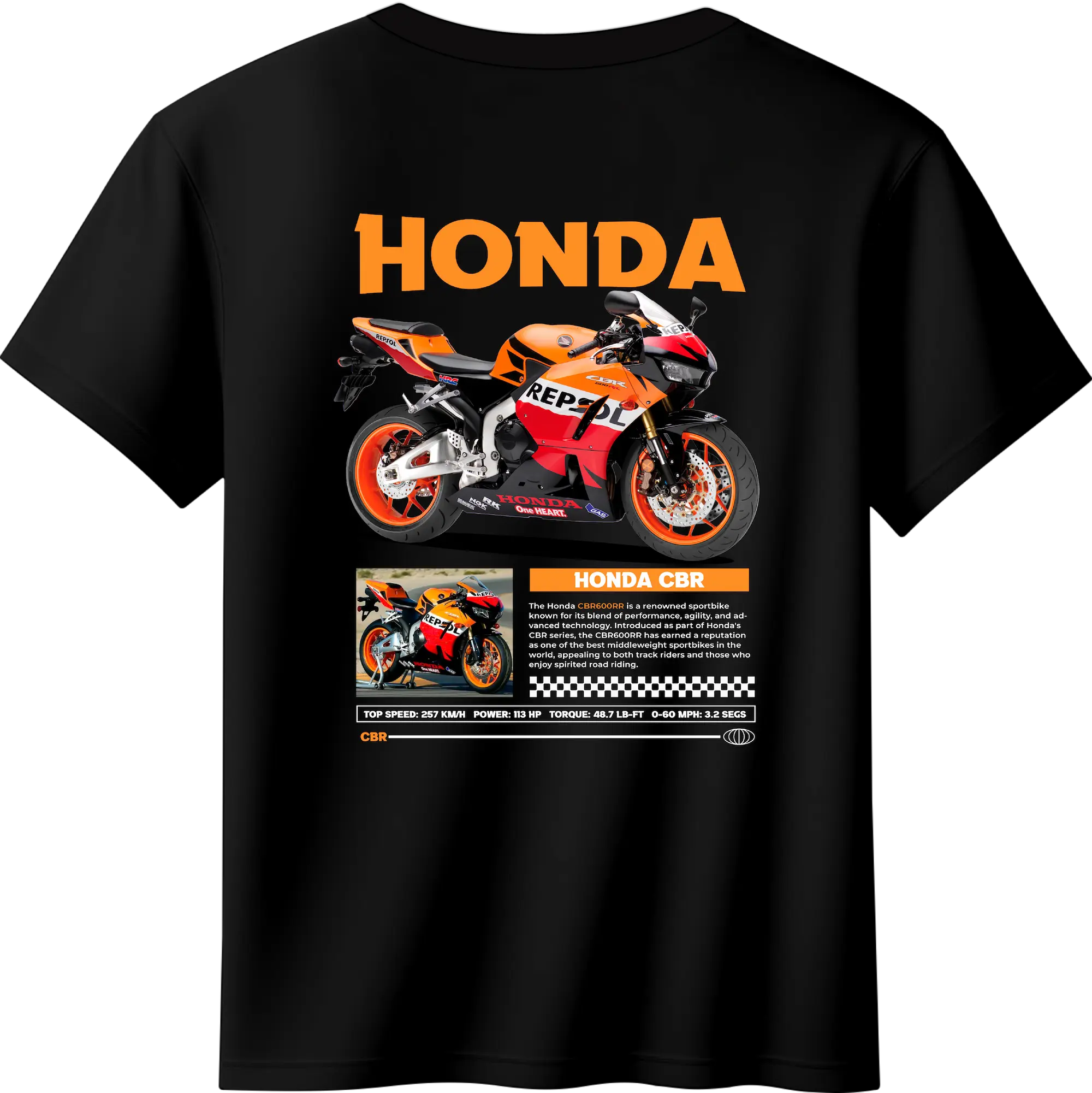 Remera Honda CBR en Villa Carlos Paz, Córdoba