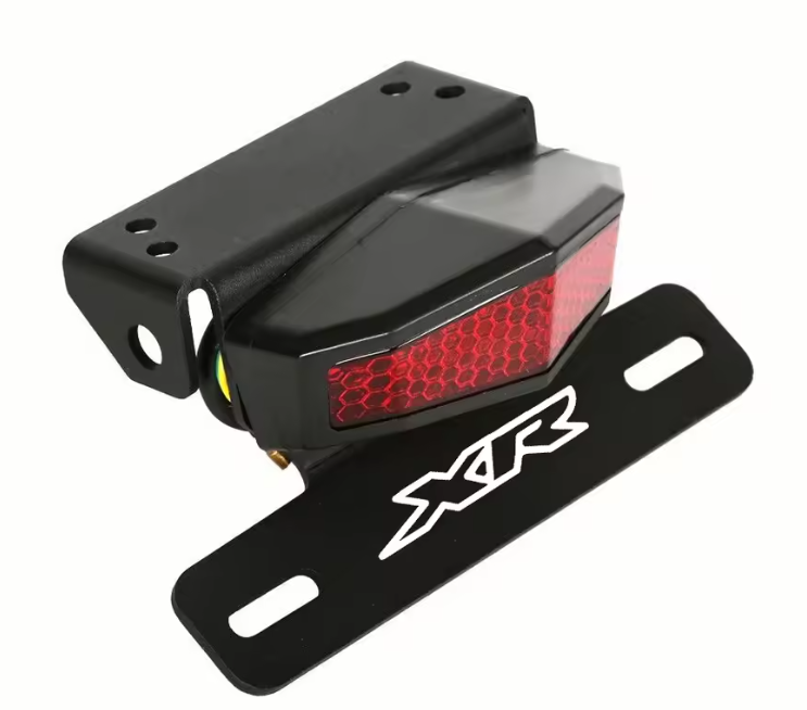 Portapatente Faro Trasero Con Luz Led Roja, para Honda XR Tornado y mas!
