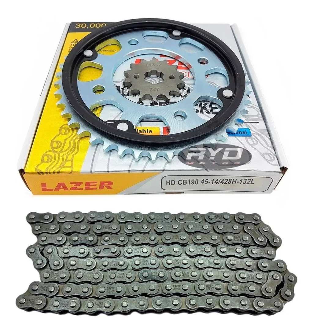 KIT TRANSMISION HONDA CB190 14/45 LAZER en CABA