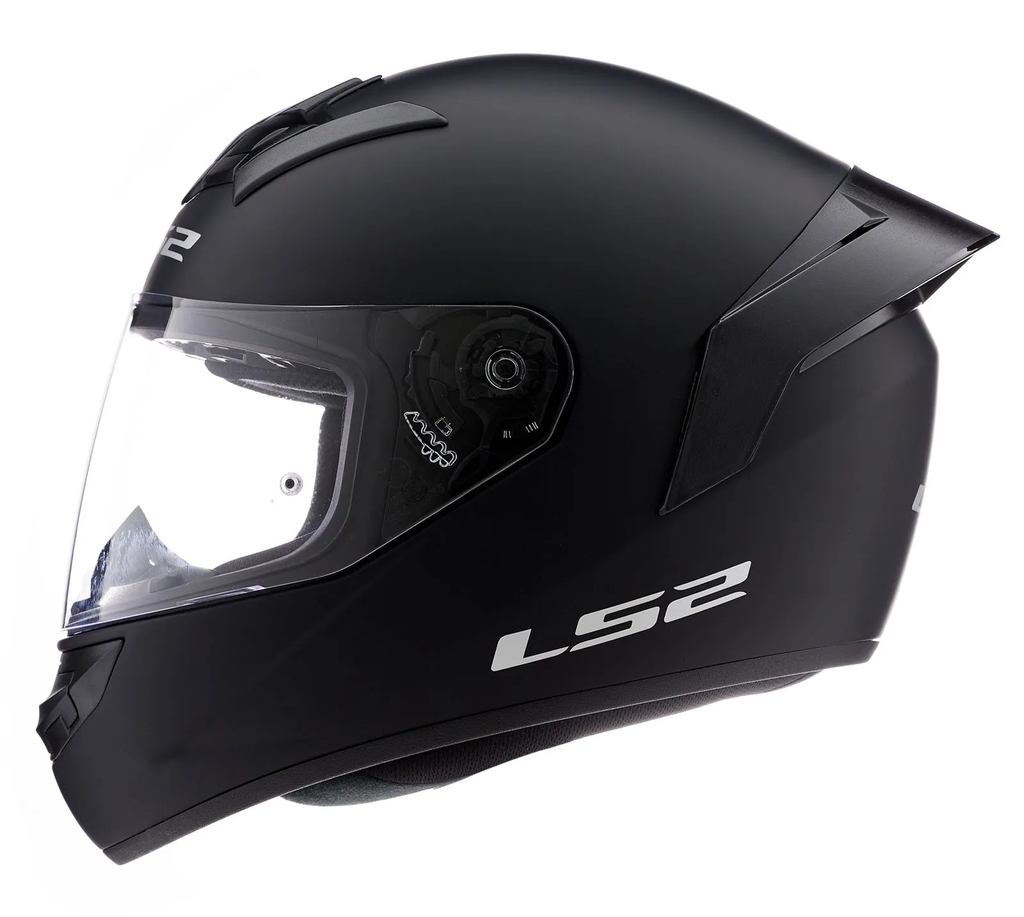 CASCO LS2 352 ROOKIE MONO MATT BLACK + SPOILER en CABA