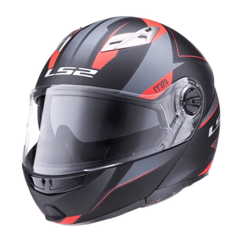 CASCO LS2 370 STRIPE MATT NEGRO/ROJO en CABA