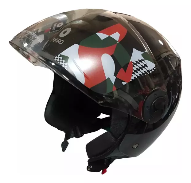 CASCO SHIRO ABIERTO SH-62 NEGRO en CABA