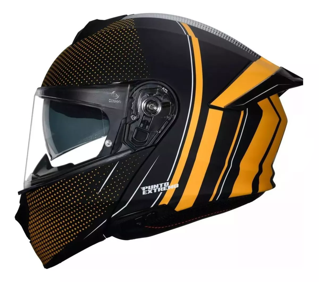 CASCO PUNTO EXTREMO FF935 GRAFICA 8 NEGRO/NARANJA en CABA