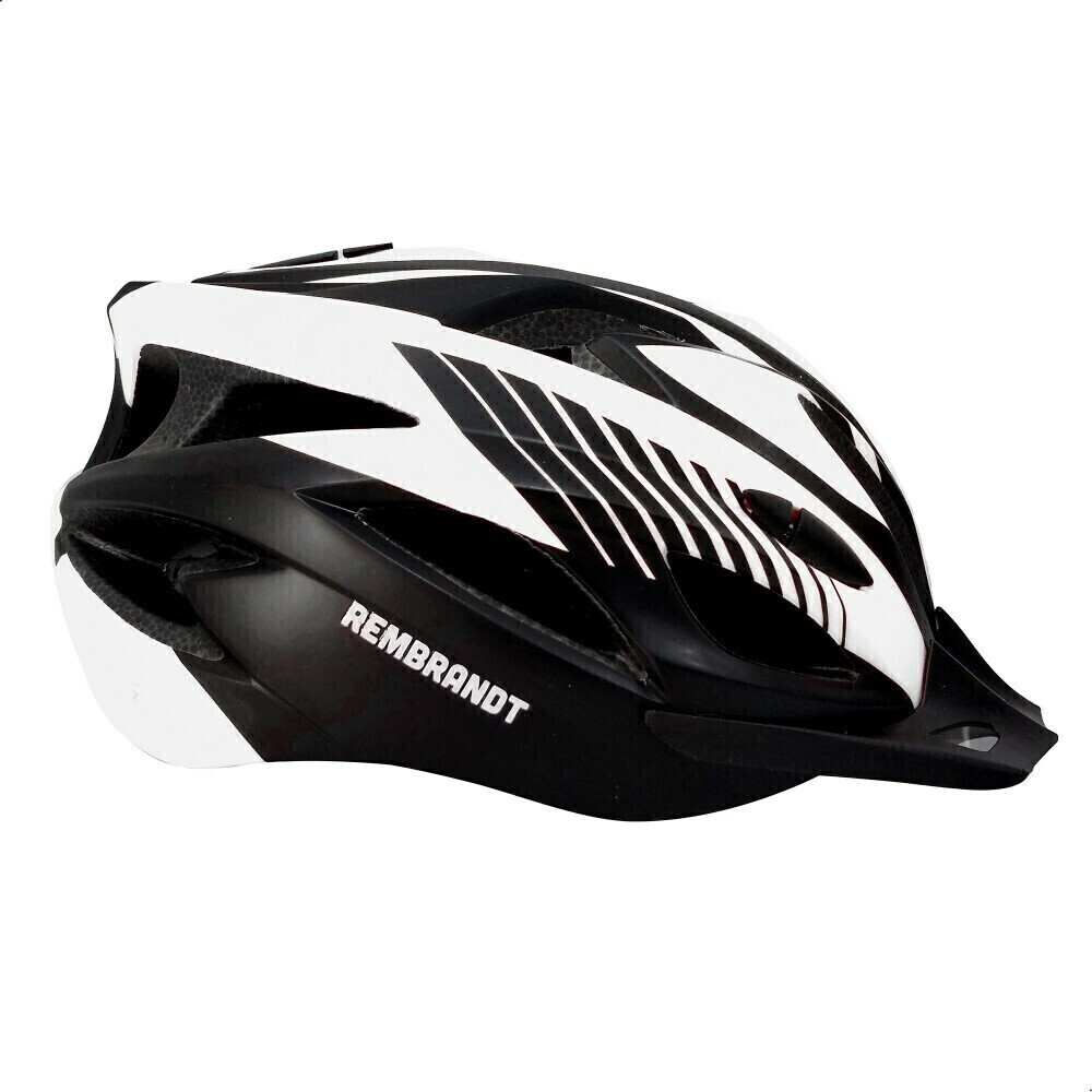 CASCO CICLISMO REMBRANDT COPPI NEGRO/BLANCO en CABA
