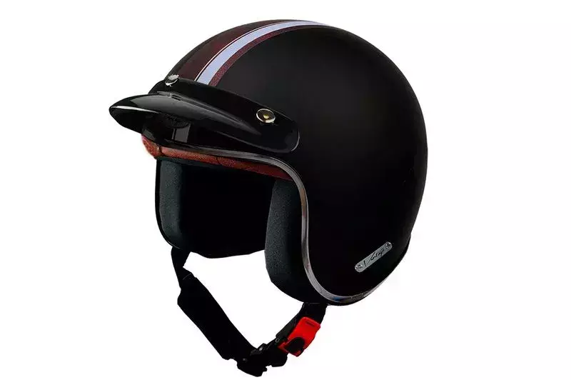 Casco Vértigo Vintage Maya 2 - Negro Mate en CABA