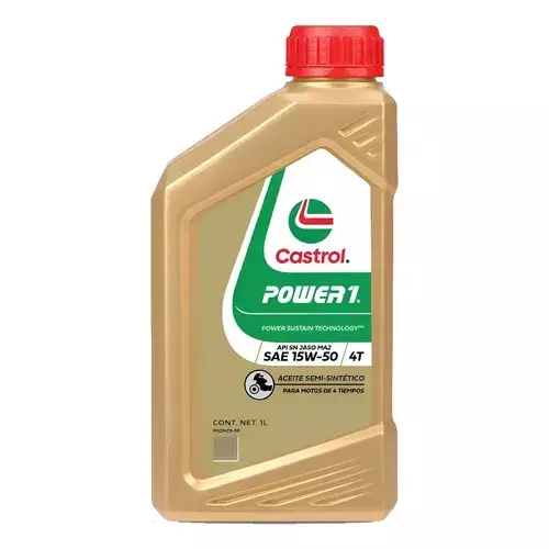 Aceite Castrol 4T Power 1 15W50 1Lt en CABA