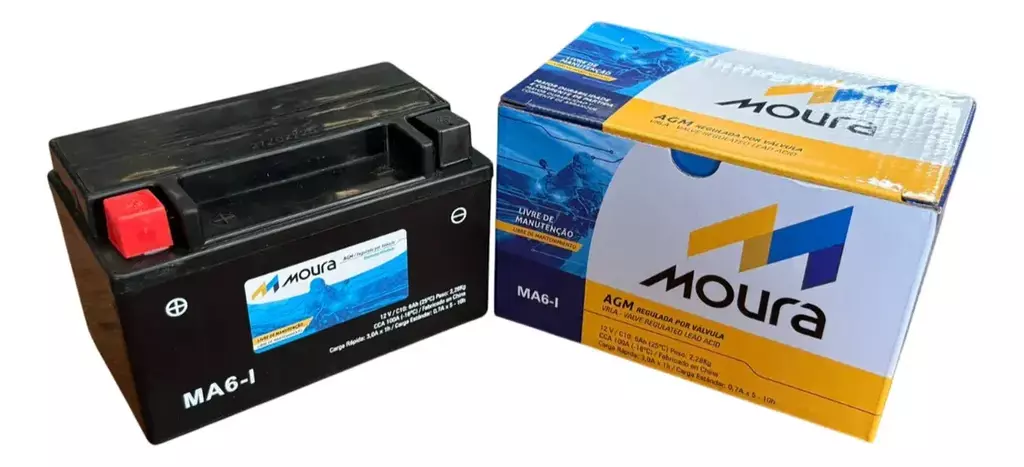 Batería Moto Moura Ma6-i Ytx7a-bs Zanella Styler 150 Gel en CABA