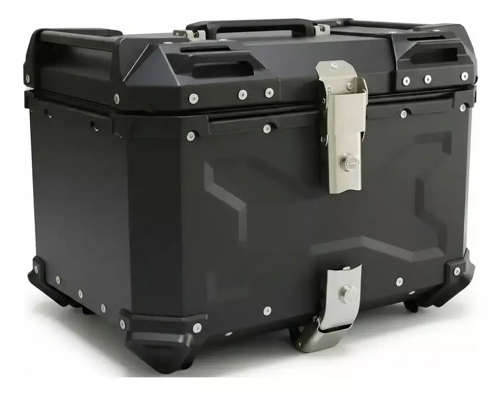 Baul Portacasco Aluminio (55l) Black/ Base Negra en CABA