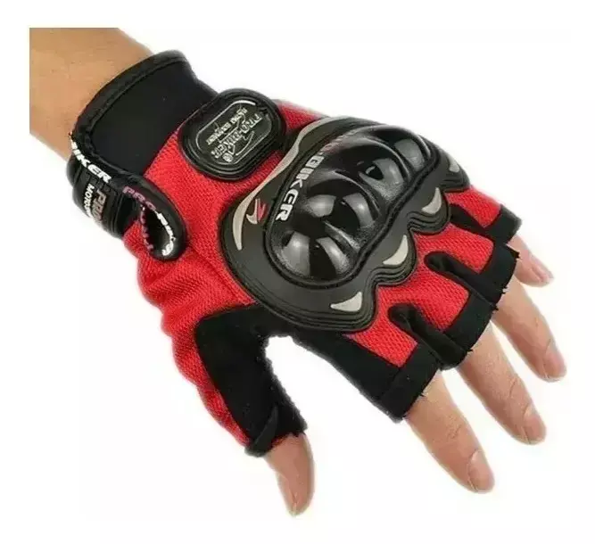 Guante Pro Biker Sin Dedos Con Proteccion en CABA