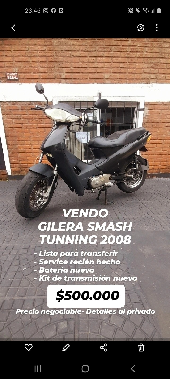 Gilera SMASH tunning 2008 en venta en Posadas, Misiones