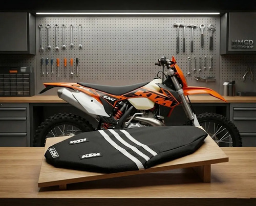 Fundas Asiento Ktm Sx Exc 2006 2016  Lucas Oil Lcm Negro Negro