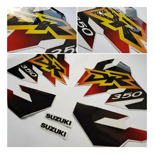 Calcos Gráficas Para Suzuki Dr 350 1998 Gruesas Brillantes en CABA