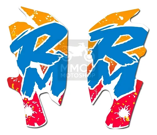 Calcos Deflectores Suzuki Rm125 Rm 125 91 Brilloso Gruesos en CABA
