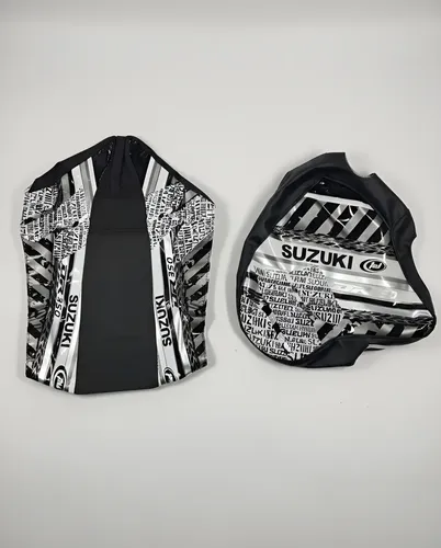 Funda Asiento + Funda Tanque P/ Suzuki Dr 350  Negro - Gris Negro en CABA