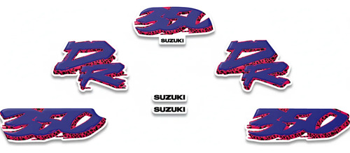 Kit Calcos Para Suzuki Dr350 Dr 350 Dr350 Azul Glos Brilloso en CABA