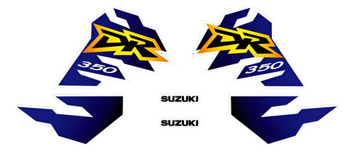Calcos Gráficas Suzuki Dr 350se Dr350 98 Gruesos Lila Amaril en CABA