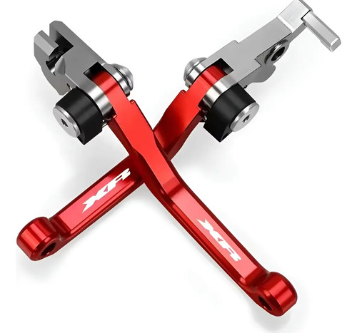 Manijas Palancas De Freno Y Embrague P/ Honda Xr250 & Xr400 Rojo en CABA