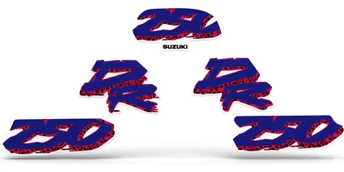 Kit Calcos Para Suzuki Dr250 Dr 250 Dr250 Azul Gloss 1993 en CABA