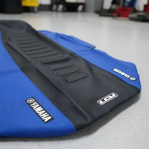 Funda Asiento Para Yamaha Banshee 350 Azul Negro Lcm Grip Negro en CABA