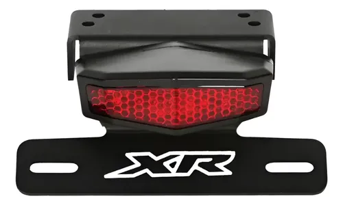 Portapatente Faro Trasero Con Luz Led Roja + Logo Xr, Unico! en CABA