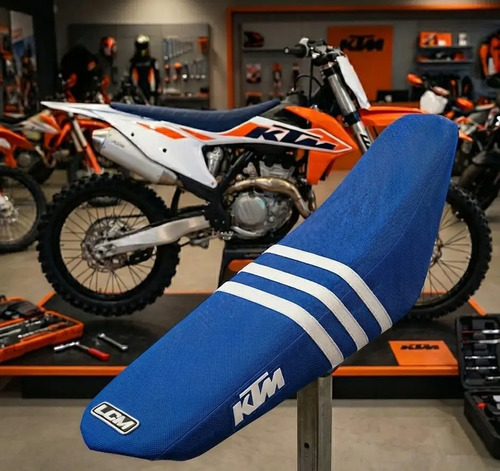 Funda De Asiento Ultragrip Para Ktm Sx / Exc 2019 2022 Azul Azul