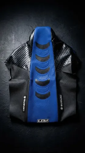 Funda Asiento Suzuki Dr350 Dr 350 Azul Negro Antideslizante Azul