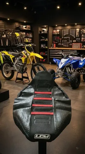 Funda Asiento Para Suzuki Rmz 250 Rmz 450 Negro Rojo en CABA