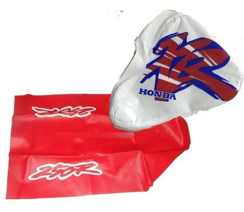 Funda Tanque Funda Asiento Para Honda Xr 250r Xr250 1995 Blanco Rojo en CABA