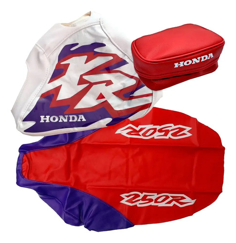 Funda Asiento Y Tanque Cartuchera Para Honda Xr 250 Xr250 96 Lila en CABA