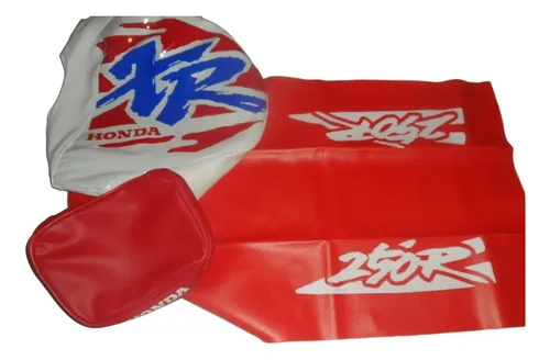 Funda Asiento Y Tanque + Bolso Para Xr250 Xr 250 Xr250r 1994 Rojo Y Blanco en CABA
