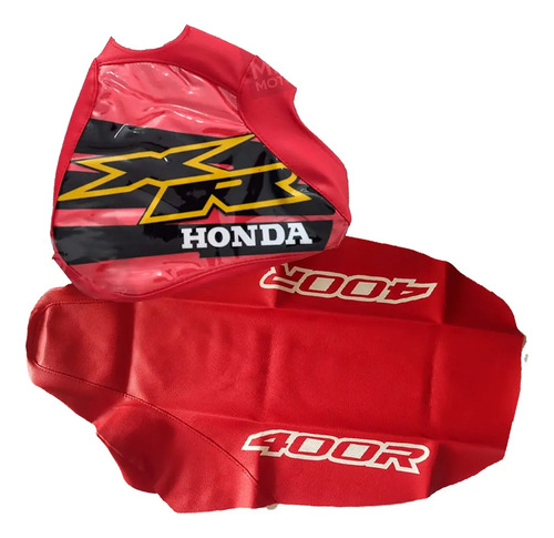 Funda Asiento Y Funda Tanque Para Honda Xr 400r Xr400 2000 Rojo en CABA
