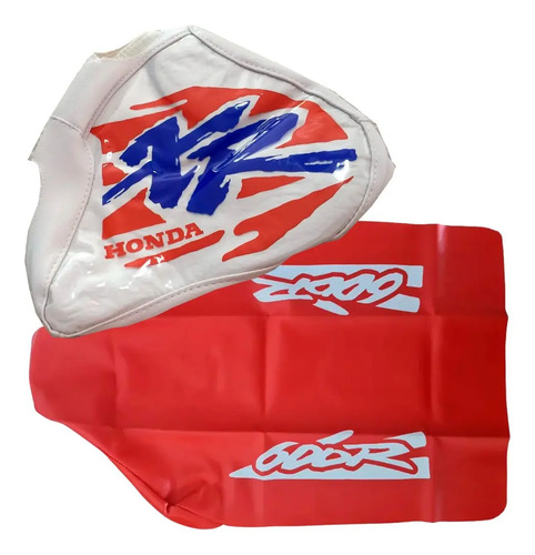 Kit Funda Asiento Y Tanque Para Honda Xr 600 Xr600 1994 Naranja Oscuro en CABA