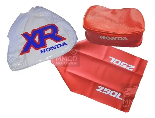 Funda Asiento, Tanque + Bolso Para Honda Xr250l Xr 250l 1992 Naranja en CABA
