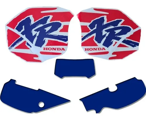 Kit Calcos Cachas Farol Tanque Honda Xr600 94 Brilloso Grues en CABA