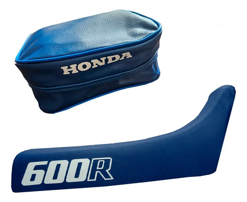 Funda Asiento Tapizado Bolso Cartu Honda Xr600 Xr 600 86 Azu Azul