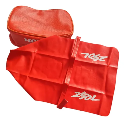 Funda Asiento Tapizado Bolso Cartuchera Honda Xr250l 1993 Naranja