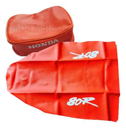 Tapizado Funda + Bolso Cartuchera Honda Xr80r Xr 80 Xr80 93 Naranja en CABA