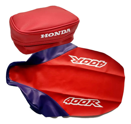 Funda Asiento Tapizado + Bolso Honda Xr400r Xr 400 1996 Rojo Rojo en CABA