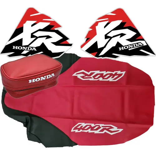 Calcos Funda Asiento Bolso Cartuchera Honda Xr 400 Xr400 97 Rojo en CABA