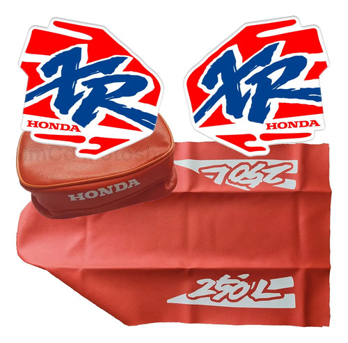 Calcos Gráficas Funda Asiento Tapizado Bolso Honda Xr250l 94 Naranja