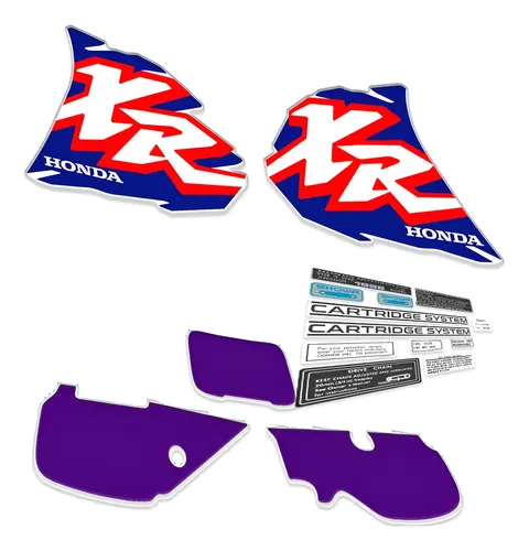 Kit Calcos Graficas P/ Xr 600 Xr600 96 Gruesos + Advertencia