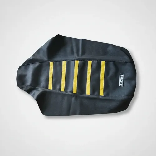 Funda Asiento Grip Para Suzuki Dr350 Dr 350 Negro Y Amarillo Negro
