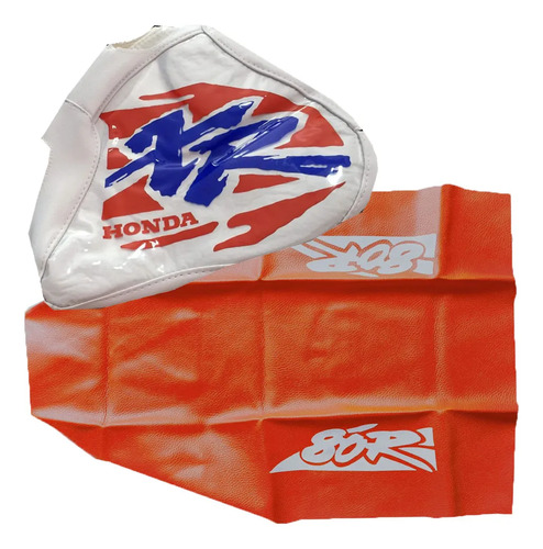 Kit Funda Tanque + Funda Asiento Para Xr80 Xr 80 Xr80r 1994 Naranja en CABA