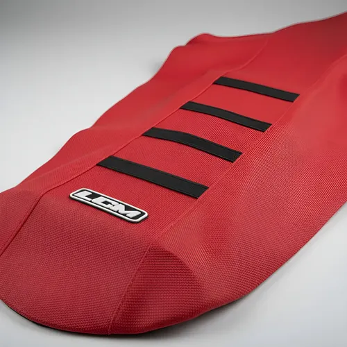 Funda Asiento Lcm Grip Para Crf 250 Crf 450 Rojo Negro
