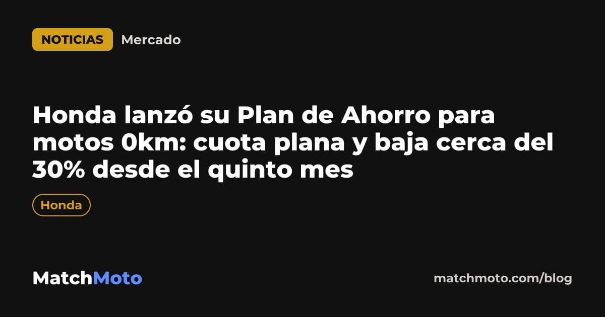 Motos Honda 0km en una concesionaria oficial, ligadas al nuevo Plan de Ahorro de la marca